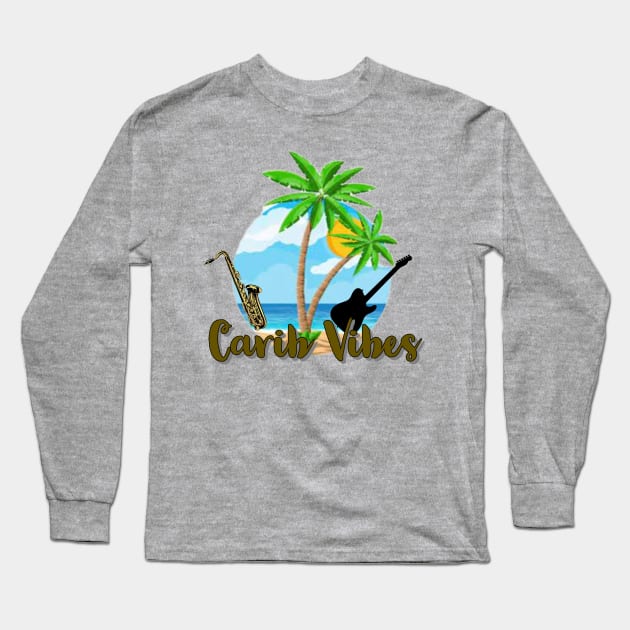 CARIB VIBES Long Sleeve T-Shirt by Rockers Media